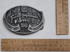 1996 - TISCO - TRACTOR IMPLEMENT SUPPLY CO - d - belt BUCKLE - listing 6876