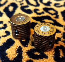 telecaster tele control knobs (2) bullet shel...
