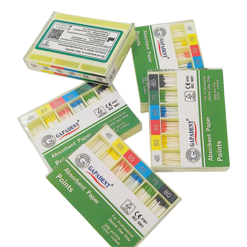 1 Pack Dental Endodontic Root Canal Absorbent Paper Points 15-40# 200 Pcs/Pack - Picture 57 of 57