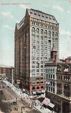 Chicago IL Illinois Downtown Masonic Temple Joffrey Tower Vtg Postcard E28