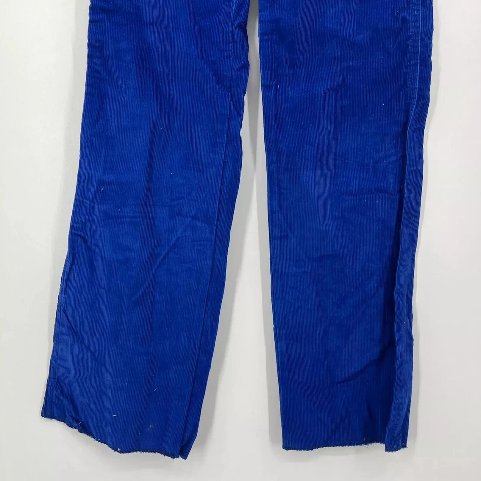 Ocean Pacific Corduroy Pants Youth Boys Size 25 Blue Pockets Vintage 80s New NOS - Image 3 of 4