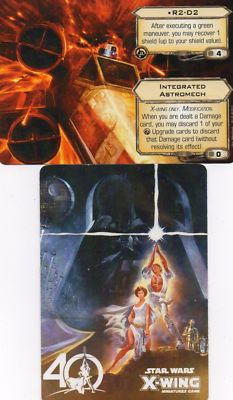 R2 D2 X1 Integrated Astromech Promo Card Star Wars X Wing Miniature Game 40 Cny Ebay