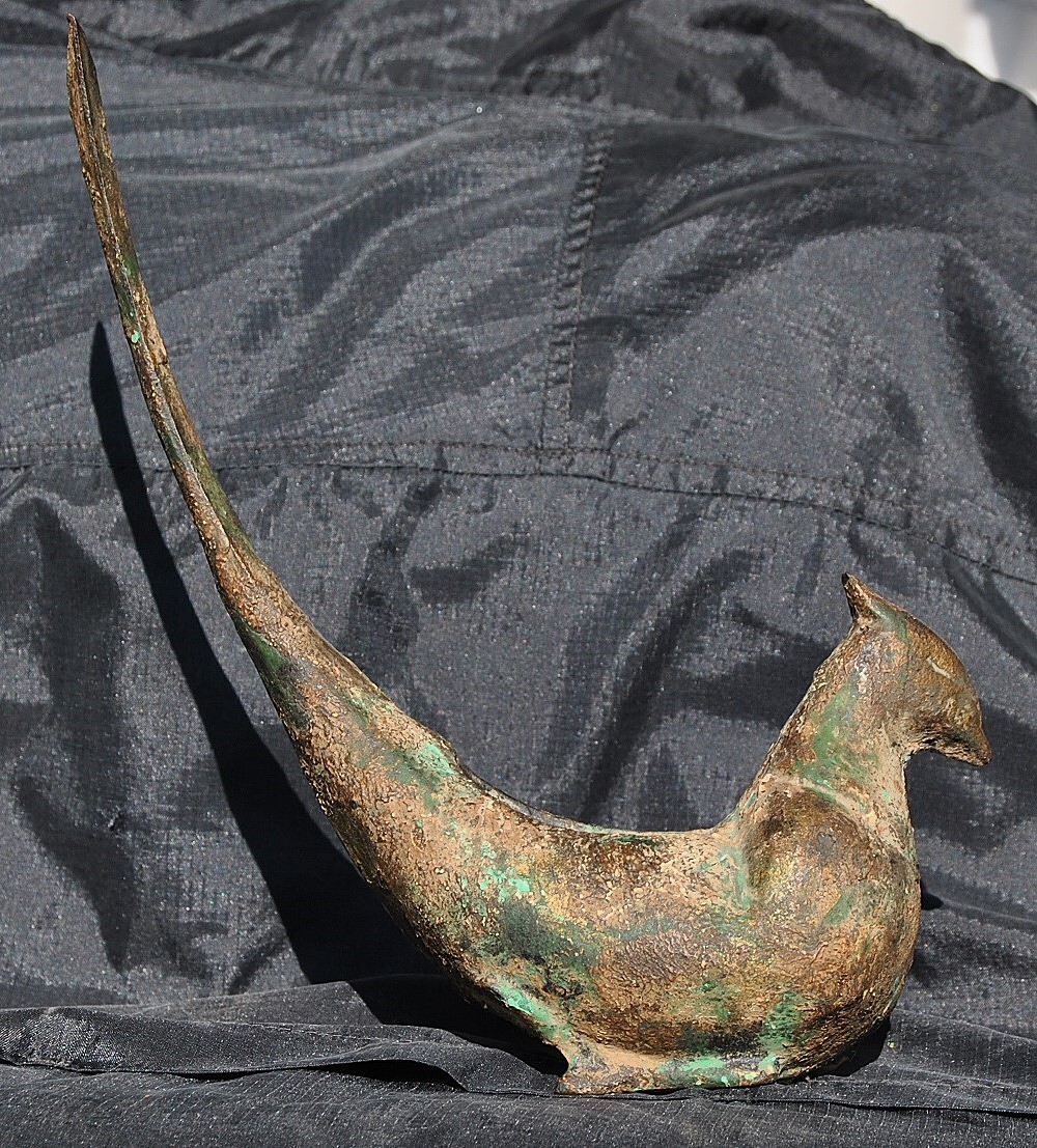 1840s Phoenix Gold Gilt Incense Burner Reputed Tong Wars Artifact