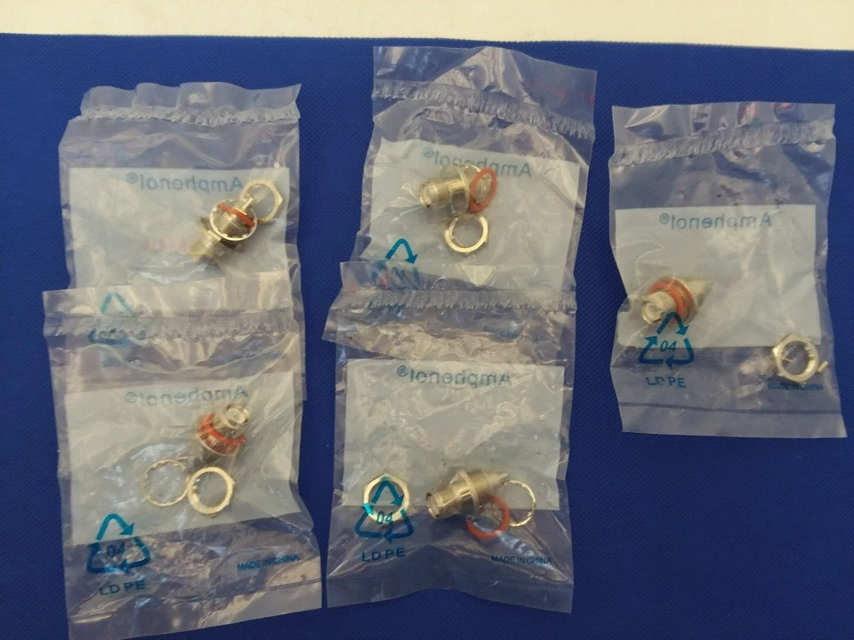 AMPHENOL 31-6219 RF CONNECTOR/COAXIAL FEMALE (LOT OF 5) NIB - Image 3 of 4