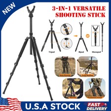 Professional Rifle Tripod Stand Hunting Bipod Monpod Shooting Stick 26.5"- 64.5"