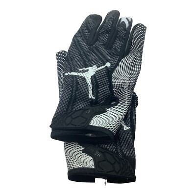 Nike Jordan Vapor Knit Football Gloves Men's Large Black/Black