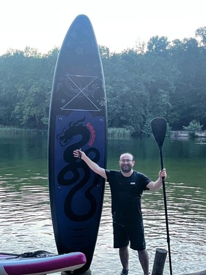 SUP Stand Up Paddle Board KomplettSet Surfboard Aufblasbar 350cm 150KG      