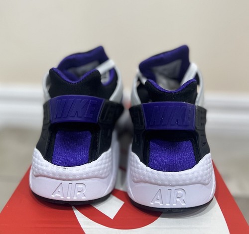 Nike Air Huarache White Purple Casual Shoes Sneakers Womens Size US 8.5 New ✅ - Picture 12 of 14
