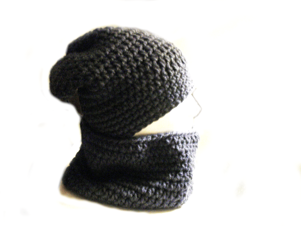 Crochet Pattern DIGITAL DOWNLOAD Chunky Slouchy Cowl Sizes