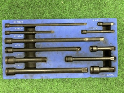 Cornwell Tools CBPEP11ST 11 Pc Impact Extension Set In a Foam Case 1/4 3/8 & 1/2