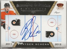 2011-12 Crown Royale Scratching The Surface Signatures #17 Brayden Schenn Flyers
