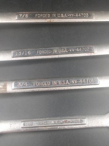 Vtg Lot 4 Craftsman Combination Wrench Set SAE 7/8, 13/16, 3/4, 9/16 In. - Bild 5 von 6