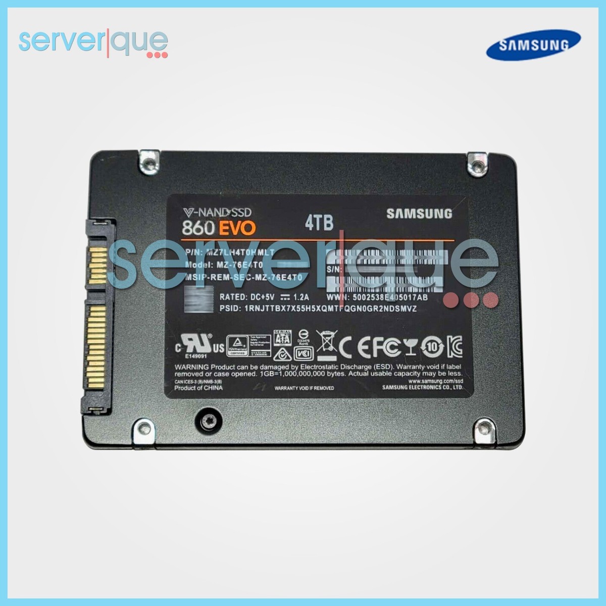 Samsung 860 EVO 4TB SSD　新品！未使用！未開封！ SAMSUNG 860 EVO 4TB 2.5