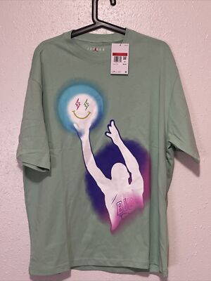 Nike Jordan x J Balvin Premium T-Shirt Enamel Green DR2962-308 Men L $50