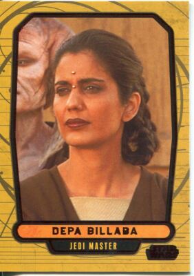 Star Wars Galactic Files 2 Red Parallel Base Card #394 Depa Billaba