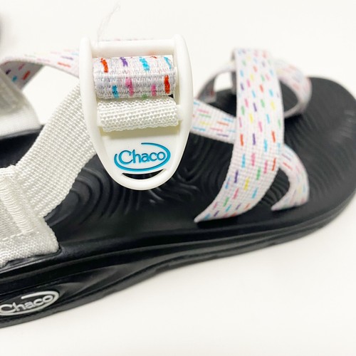NWB Chaco Zvolv Sandal White Clip Sprinkle Buckle Size 7 Rubber Gorpcore - Picture 5 of 10