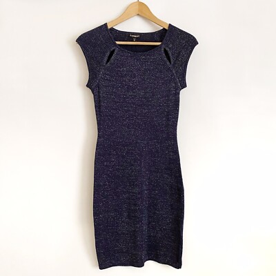 bodycon dress express Express Women's Bodycon V-Wire Sleeveless Midi Dress in Black Medium