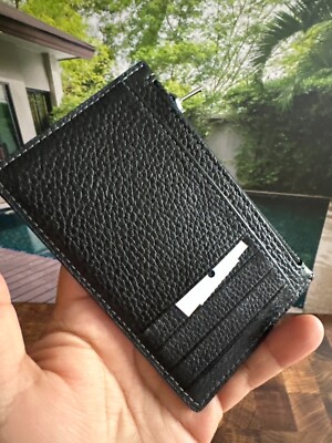 COACH CAK43 Zip Card Case With Varsity Motif Refined Pebble