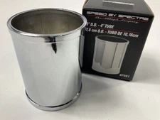 Spectre 87081 Chrome ABS Air Intake Straight Tube - 3" OD X 4" Long