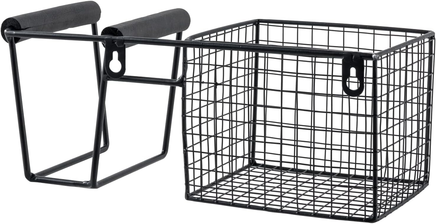 Black Metal Table Tennis Racket Holder & Ball Storage, Ping Pong Balls ...