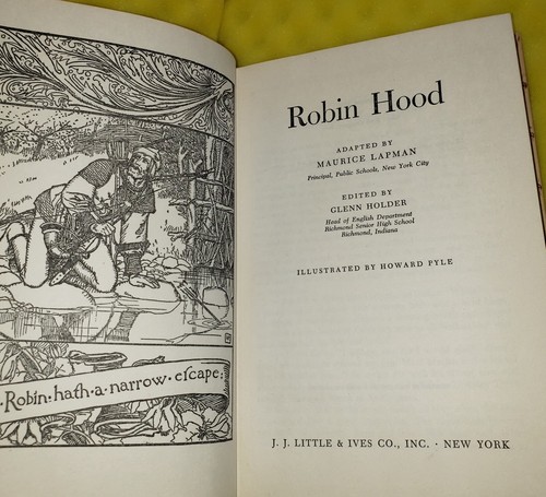 1952 Robin Hood The Last of the Mohicans James Cooper J.J. Little Book vintage - Picture 10 of 20