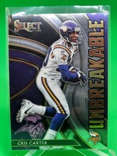 Chris Carter 2020-2021 Select Unbreakable Insert Football Card Vikings #U24