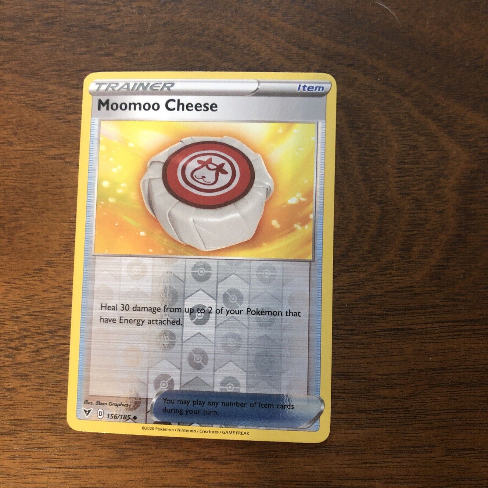 Pokemon Moomoo Cheese 156/185 Reverse Holo Uncommon Trainer Vivid Voltage  NM/MT