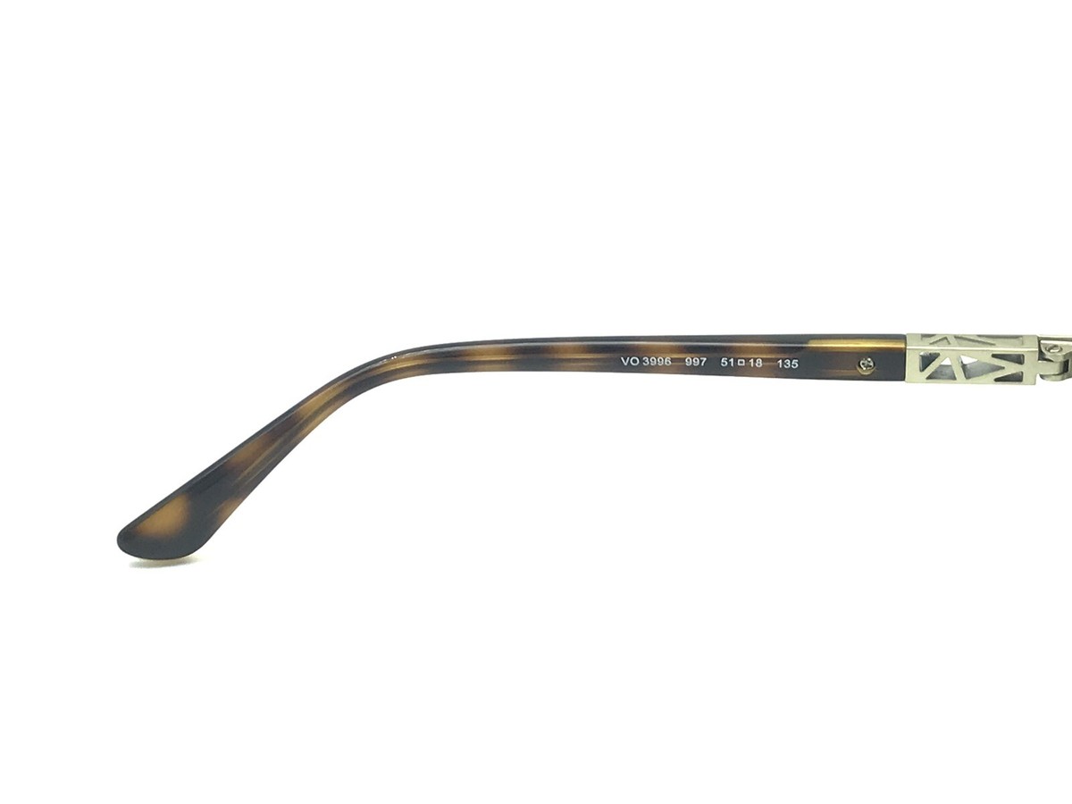 Vogue Vo 3996 997 Brown Gold Authentic Eyeglasses 53-18-140 Vogue Eyeglass Frame VO 3996 997 51-18-135 Tortoise Gray  main image 3