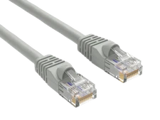 4ft Cat6 UTP Ethernet Network Patch Cable Snagless 24AWG Bare Copper, Gray