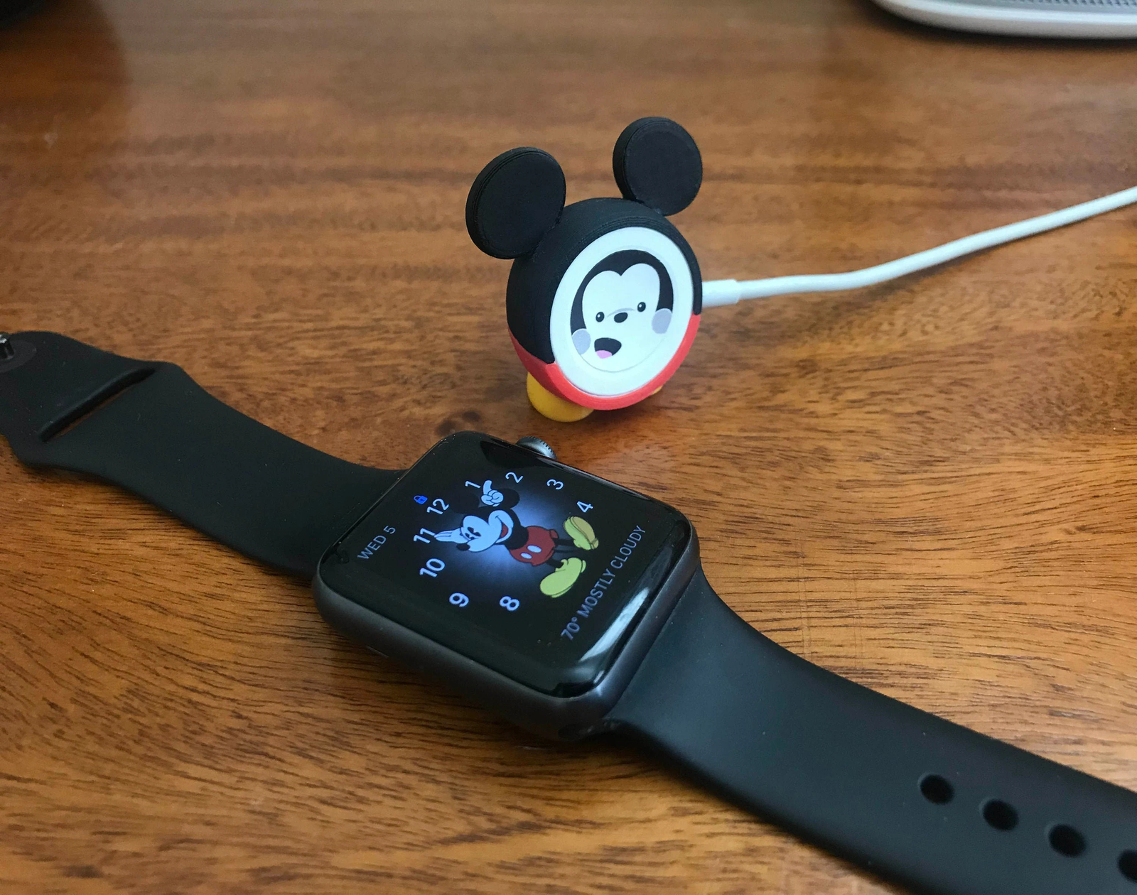 Apple Watch Charger Cover - Mickey Mouse Inspired 3D Printed Accessory