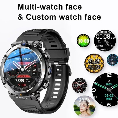 4G LTE Android Smartwatch 1.39" GPS Dual Camera Wifi SIM NFC Rugged Google Play - 第 5/9 張圖片