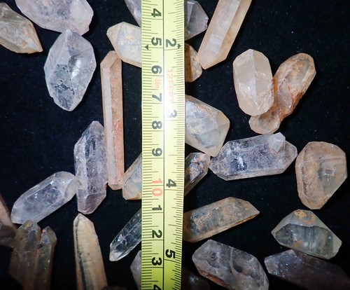 Double Terminated Clear Quartz Points 5 to 10 gram small pieces 40 gram Lot