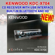 KENWOOD EXCELON KDC-X704 BLUETOOTH CD PLAYER HD RADIO ANDROID IPHONE PANDORA XM