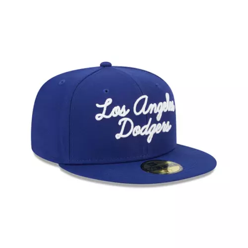 NEW ERA MEN'S LOS ANGELES DODGERS MEN'S SCRIPT 59FIFTY FITTED HAT