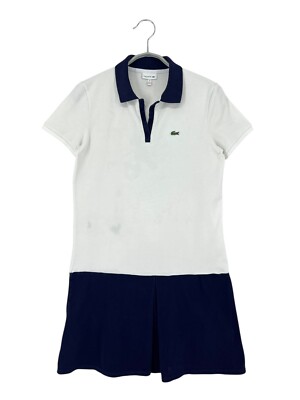 Lacoste Roland Garros Polo Neck Tennis Kleid Für Mädchen Größe 16 J.