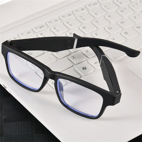 Wireless Smart Glasses Open Ear Audio Bluetooth Glasses- Anti Blue Light Black - Picture 2 of 12