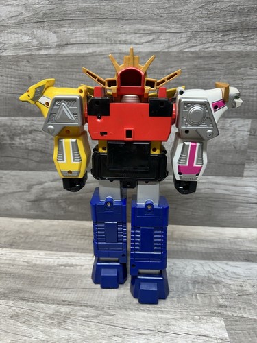 Vintage 1999 Bandai Power Rangers Deluxe Lost Galaxy Megazord con spada e uccellino D5 - Foto 7 di 10