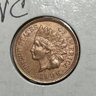 1906 Indian Head Cent AU Cleaned
