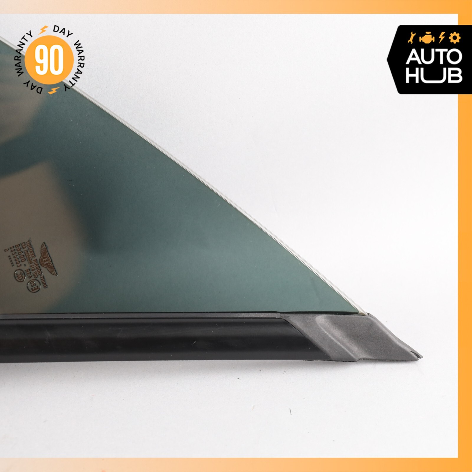 03-10 Bentley Continental GT Front Right Side Door Vent Window Glass OEM 73k