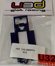 U3D Chassis 3D Fiat 124 Spyder In Line Blue Scalextric