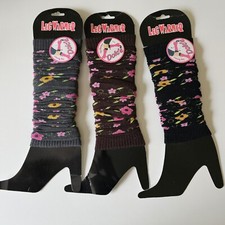 Leg Warmers Women Girls One Size Three Colors Gray Black and Brown New With Tag