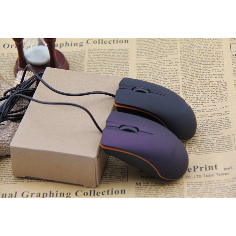 USB Wired Optical Mouse Mice for Laptop PC Computer Game Mouse Mice 1200 DPI - Image 3 of 4