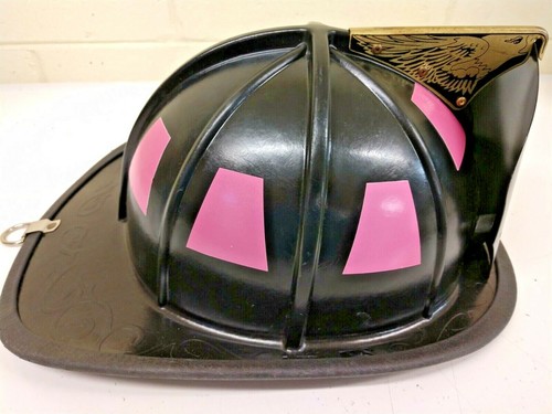 8 SOFT PINK Reflective Fire Helmet 