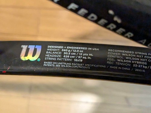 Wilson PRO STAFF RF97 G2 Tennis Racket - Picture 16 of 24