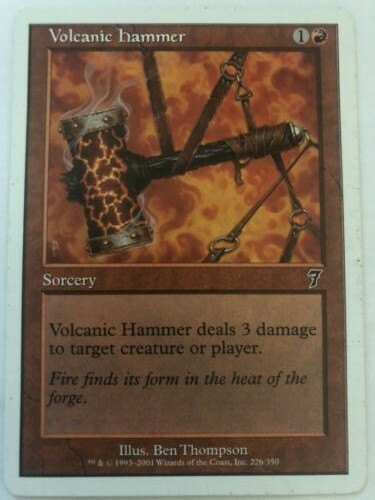 Volcanic Hammer - Magic the Gathering MTG, 226/350 7th, LP | eBay