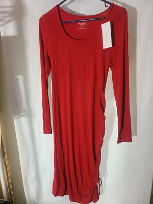 Long Sleeve Rushed Bodycon Maternity Dress -Isabel Maternity Size XS Red | eBay Long Sleeve Rushed Bodycon Maternity Dress -Isabel Maternity Size XS Red | eBay