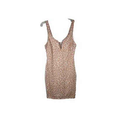 white christmas dresses CHEETAH BABY MINI DRESS – AKIRA main image 0