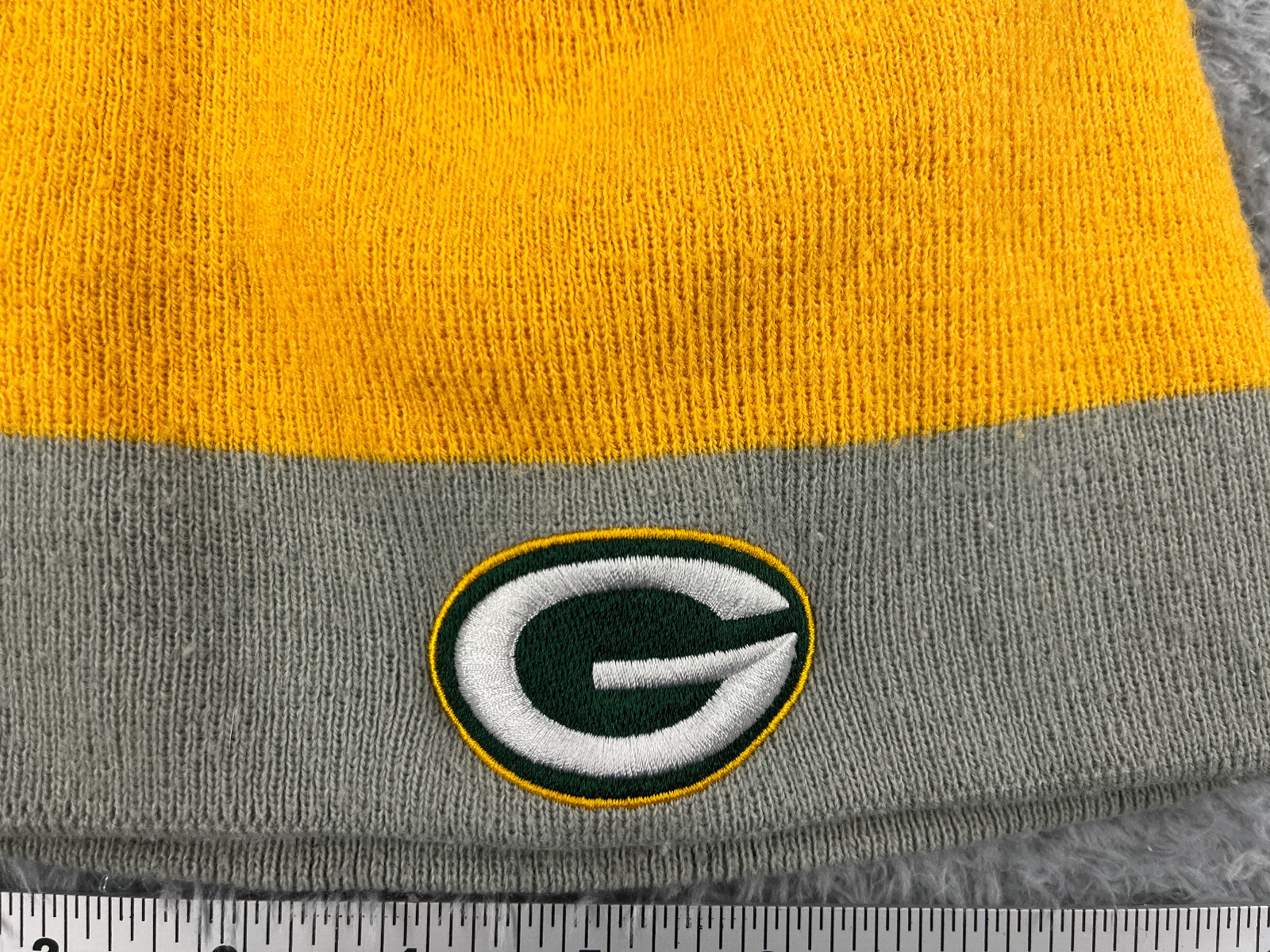 Green Bay Packers Adidas Beanie Toque Adult Yellow Gray Knit 100% Acrylic NFL thumbnail 2