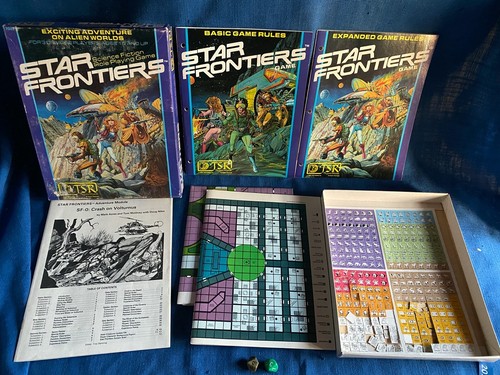 TSR 1980 Star Frontiers RPG Box Set Role Playing Game Complete Unpunched w/Dice - Picture 2 of 5