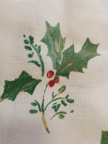 Ralph Lauren Juego de 4 Servilletas Piña Acebo 100% Tela Algodón 20"x20" Nuevo - Imagen 11 de 12